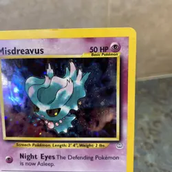 Pokemon Misdreavus Double Holo Neo Revelation 11/64 - Image 3