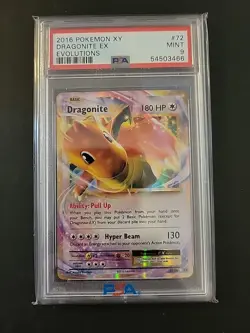 Dragonite EX 2016 Pokemon XY PSA 9 - Image 1