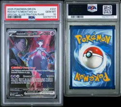 Pokemon 2025 Team Rocket's Mewtwo ex 231/182 SIR Destined Rivals GEM MINT PSA 10 - Image 3
