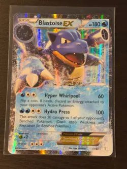 Pokemon 2016 XY Generations Blastoise EX #17/83 LP/NM - Image 1