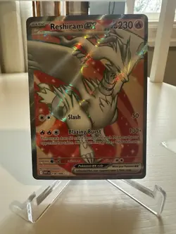 Pokemon TCG Reshiram Ex Ultra Rare Sv: White Flare 158/086 Full Art Holo HP 230 - Image 1