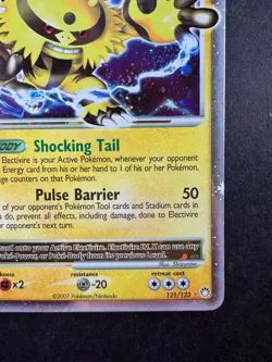 2007 Pokemon Electivire LV.X Mysterious Treasures 121/123 Holo - Image 5