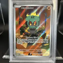 2025 Pokemon Mega Evolution EN Marshadow 146 Illustration Rare PSA 10 Graded - Image 3