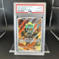 2025 Pokemon Mega Evolution EN Marshadow 146 Illustration Rare PSA 10 Graded - Image 4