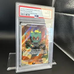2025 Pokemon Mega Evolution EN Marshadow 146 Illustration Rare PSA 10 Graded - Image 5