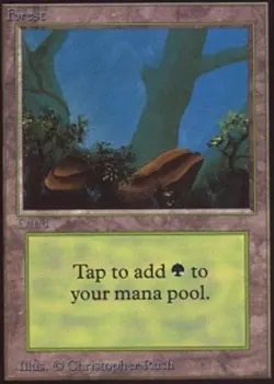 1x Forest (Rocks) Heavy Play MTG Magic - Kid Icarus - - Image 1
