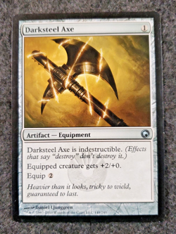 Darksteel Axe Magic: Scars of Mirrodin #149 (Never played) MTG ........(DS3D1K6) - Image 1