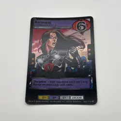 G.I. Joe TCG Baroness FOIL #62/114 Wizards Of The Coast Trading Card Game GI Joe - Image 1