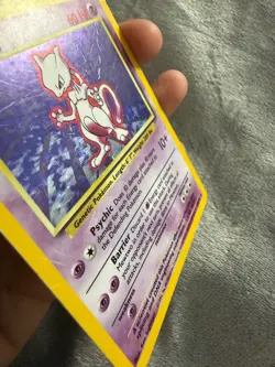 Pokemon TCG Mewtwo 10/102 Holo Rare Card 1999 WOTC Base Set - Image 5