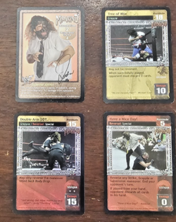 WWE WWF Raw Deal Mankind Starter Deck 4-Card Lot: Premier Set - Image 1