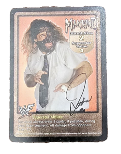 WWE WWF Raw Deal Mankind Starter Deck 4-Card Lot: Premier Set - Image 2