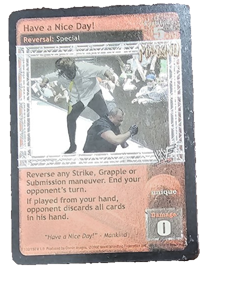 WWE WWF Raw Deal Mankind Starter Deck 4-Card Lot: Premier Set - Image 4