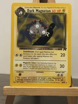 Pokemon Dark Magneton 28/82 Non-Holo Rare Card Team Rocket WOTC - Image 1