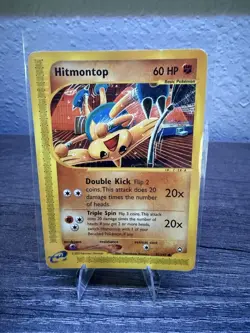 Hitmontop E-Series 82/147 Rare Pokemon Card E-Reader MP Condition - Image 1