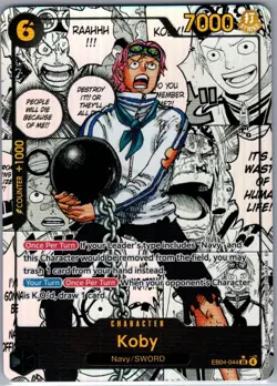 Koby (Manga) EB04-044 English Adventure on Kami's Island - One Piece Card - NM - Image 1