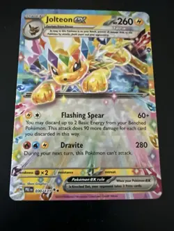 Pokemon TCG Jolteon EX 030/131 Prismatic Evolutions Double Rare Holo Card - Image 1