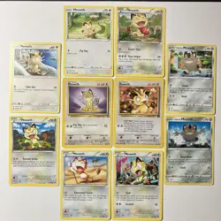 Meowth Pokemon Card Lot x10 - Jungle / Team Rocket + More - Excellent Condition - Image 1