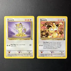 Meowth Pokemon Card Lot x10 - Jungle / Team Rocket + More - Excellent Condition - Image 2