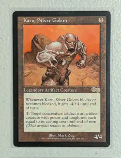 Karn, Silver Golem x1 MTG Urza's Saga English + Spirit of Resistance - Image 3