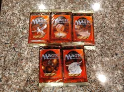 MTG 4th EDITION Booster Pack (x5) Sealed - Image 1
