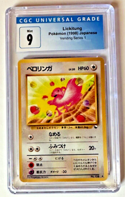 Pokemon TCG Vintage 1998 "Lickitung" Vending Series 1 Japanese 108 Graded 9 CGC - Image 1