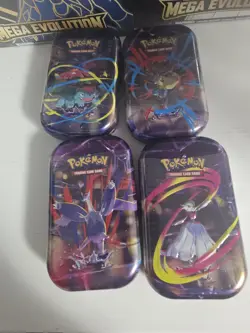 Pokemon Mega Evolution Elite Trainer Box ETB Set of 2 Sealed + 4 Mega Heroe Tins - Image 2