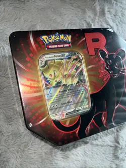Pokemon TCG Fall Team Rockets Tin Persian Ex NEW - HELPS STRAYS - Image 2