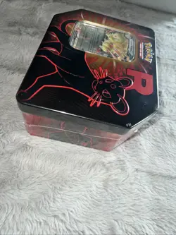 Pokemon TCG Fall Team Rockets Tin Persian Ex NEW - HELPS STRAYS - Image 4
