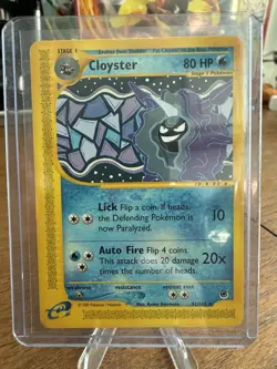 Pokemon Cloyster Expedition Base Set Rare 2002 42/165 HP80 Stage 1 English - Image 1