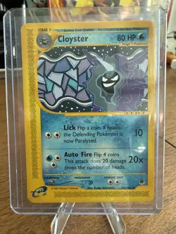 Pokemon Cloyster Expedition Base Set Rare 2002 42/165 HP80 Stage 1 English - Image 2