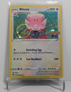 Swirl 🌀 BLISSEY Pokemon GO 052/78 - Cosmos Holo - Image 1