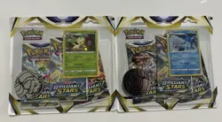 Pokemon Brilliant Stars- Leafeon & Glaceon 3 Booster Blister Packs (Sealed) - Image 1