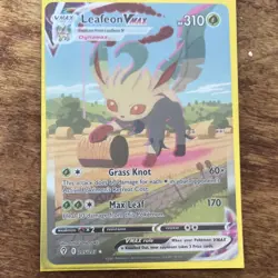 NM Pokemon TCG Evolving Skies Leafeon VMAX Alt Art Secret Rare 205/203 - Image 1