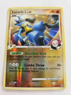 Pokemon Lucario GL Reverse Holo Platinum Rising Rivals 8/111 NM - Image 1