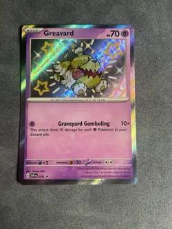 Greavard SVP070 Black Star Promos Paldean Fates Shiny Holo Pokemon TCG - Image 1