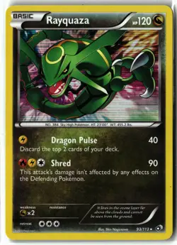 Rayquaza ⭐ 93/113 Holo Holo Rare Legendary Treasures 2013 Pokemon NM - Image 1