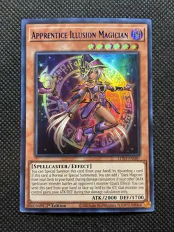 YuGiOh! Apprentice Illusion Magician LDS3-EN087 Ultra Rare (Blue) 1st Edition NM - Image 1