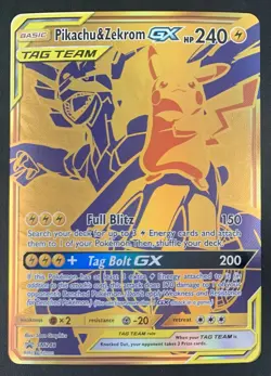 Pikachu & Zekrom GX JUMBO Promo SM248 Oversized Pokemon card NM - Image 1