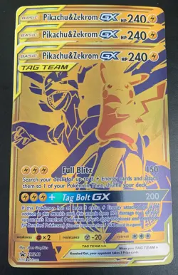 Pikachu & Zekrom GX JUMBO Promo SM248 Oversized Pokemon card NM - Image 3