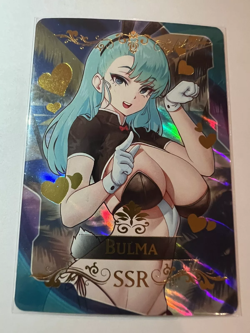BULMA Dragon Ball Z SSR Goddess Story Anime Waifu Card Girl Foil Doujin ACG - Image 1