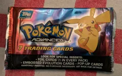 2003 Tops Pokemon 7 Trading Cards Sealed Pack 🔥🤯🔥🤯 - Image 1
