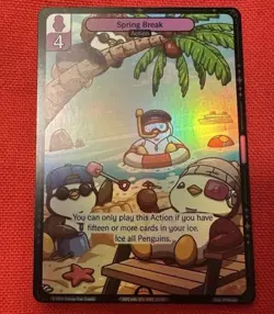 NEW! Pudgy Penguin Vibes TCG Spring Break SDCC 2025 Promo Card! Inside sleeve - Image 1