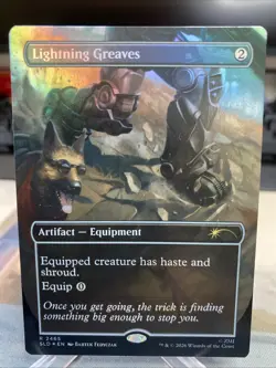 Lightning Greaves Foil R 2465 Fallout Secret Lair SLD MTG NM - Image 1