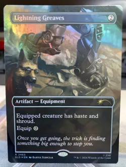 Lightning Greaves Foil R 2465 Fallout Secret Lair SLD MTG NM - Image 2