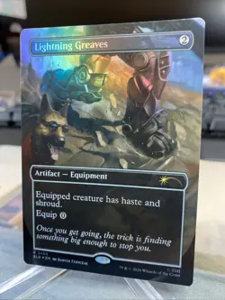 Lightning Greaves Foil R 2465 Fallout Secret Lair SLD MTG NM - Image 4
