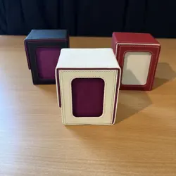 Magnetic Vertical Red & white & purple Deck Box Lot of 3 mtg deck box commander - Image 3