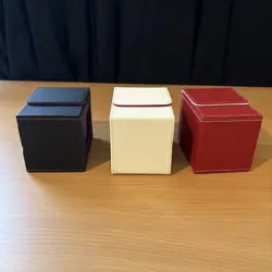 Magnetic Vertical Red & white & purple Deck Box Lot of 3 mtg deck box commander - Image 4