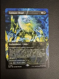 Animate Dead Secret Lair Drop 2189 Non Foil MTG Magic The Gathering Iron Maiden - Image 1