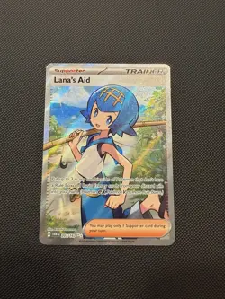 Pokemon Twilight Masquerade Lana’s Aid Full Art Ultra Rare Holo #207/167 - Image 1