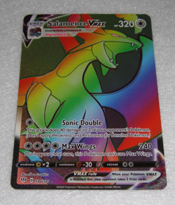 Pokemon Salamence VMAX Secret Rare Holofoil SWSH03: Darkness Ablaze 194/189 NM - Image 1
